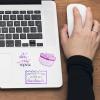imageAstrodesigns Clear Sticker Paper 85quot x 11quot Fully Adhesive Back Permanent 7 Sheets 91050RFID