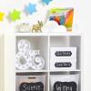 imageAstrodesigns Sticker Paper 85quot x 11quot Fully Adhesive Back White 30 Sheets 91702Black