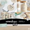 imageAstrodesigns Sticker Paper 85quot x 11quot Fully Adhesive Back White 30 Sheets 91702Kraft
