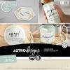 imageAstrodesigns Sticker Paper 85quot x 11quot Fully Adhesive Back White 30 Sheets 91702Metallic Champagne Pearl