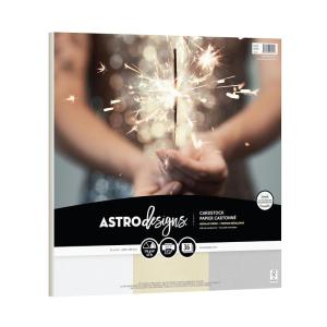 imageAstrodesigns Crafting Cardstock 12quot x 12quot 65 lb176 gsm Sparkling Metallics 3Color Assortment 36 Sheets 92091