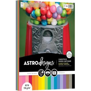 imageNeenah Astrodesigns Cardstock Pack 85quotX11quot 72Pkg  18 Bold ampamp Vivid Colors85inch x 11inch 72Pkg