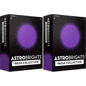 imageAstrobrights Mega Collection Colored Cardstock Ultra Purple 320 Sheets 65 lb176 gsm 85quot x 11quot  MORE SHEETS 916961 Ream Pack of 2