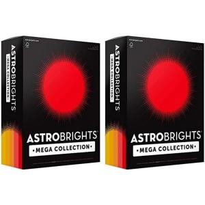 imageAstrobrights Mega Collection Colored Cardstock quotSunnyquot 5Color Assortment 320 Sheets 65 lb176 gsm 85quot x 11quot  MORE SHEETS 917041 Ream Pack of 2