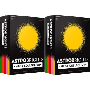 imageAstrobrights Mega Collection Colored Paper 8  x 11 24 lb89 gsm Retro 5Color Assortment 625 Ct 91685quotAmazon Exclusivequot  More Sheets  Assorted1 Ream Pack of 2