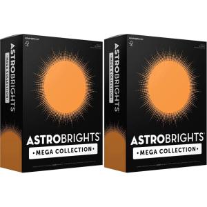 imageAstrobrights Mega Collection Colored Paper Bright Orange 625 Sheets 24 lb89 gsm 85quot x 11quot  MORE SHEETS 91619625 Count Pack of 2