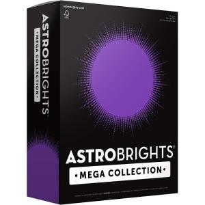 imageAstrobrights Mega Collection Colored Paper Ultra Purple 625 Sheets 24 lb89 gsm 85quot x 11quot  MORE SHEETS 916911 Ream