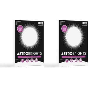 imageAstrobrightsNeenah Bright White Cardstock 85quot x 11quot 65 lb176 gsm White 75 Sheets 9090502  Packaging May Vary85 x 11 Pack of 2