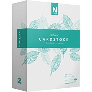 imageNeenah Vellum Bristol Cardstock Lightweight 325 Sheets 67 lb147 gsm 94 Brightness 85quot x 11quot  MORE SHEETS 91633Ream