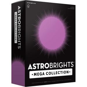 imageAstrobrights Mega Collection Colored Paper 8  x 11 24 lb89 gsm Bright Purple 625 Ct 91675 quotAmazon Exclusivequot  More Sheets625 Count Pack of 1