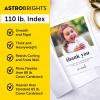 imagePremium Astrobrights White Cardstock 85quot x 11quot 110 lb Index 94 Brightness 235 Sheets  Heavyweight Astro White Card Stock for Invitations Business Cards Crafts and Printing
