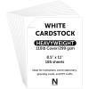 imageNeenah White Cover Cardstock 110 lb Heavyweight Cover Stock 185 Sheets 94 Brightness 85 x 11 Ideal for Invitations amp Cards 91346