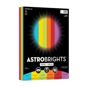 imageAstrobrights Colored Paper Classic Assortment 6Colors 24 lb89 gsm 85 x 11 270 Sheets AcidFree LigninFree Perfect for School Office amp DIY 92064